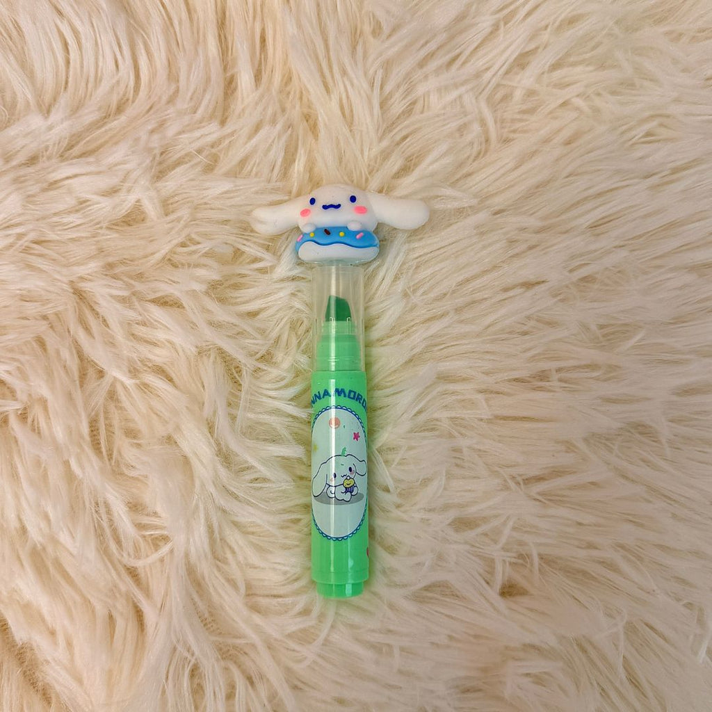 Sanrio Sweet Treats 3D Donut Highlighter Set - 5-Piece Kawaii Marker Pack