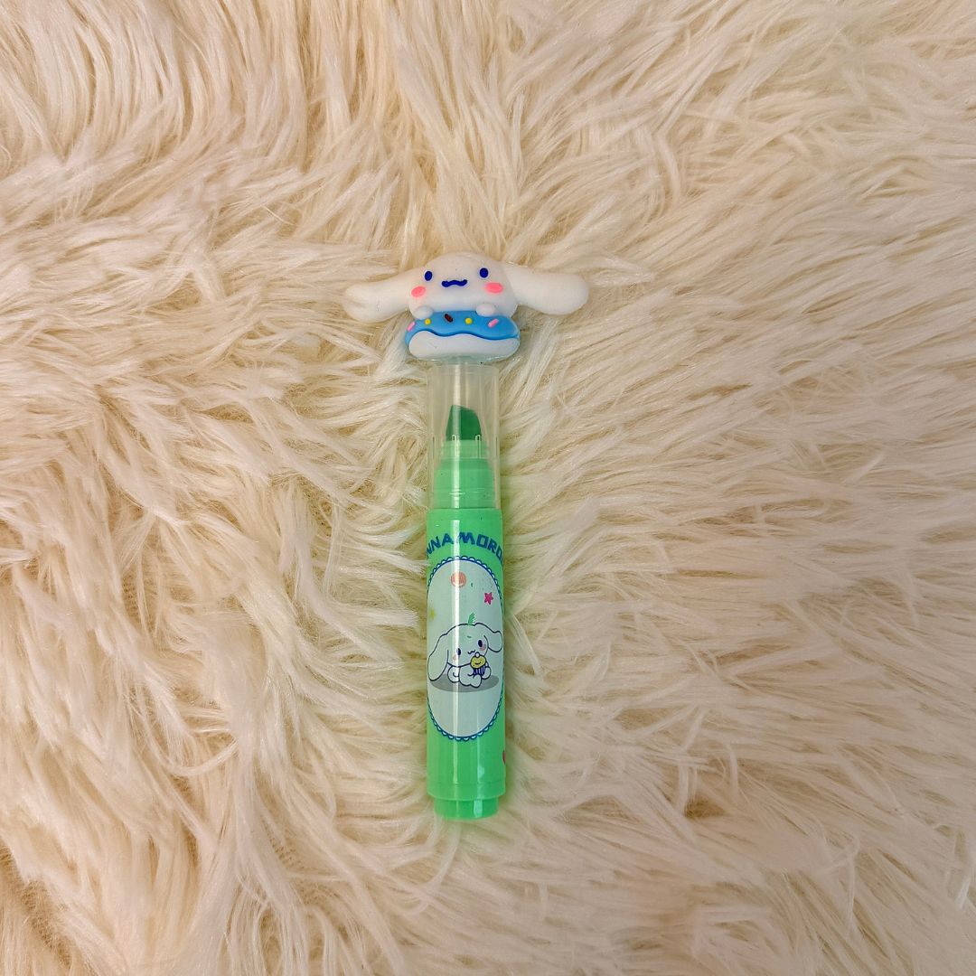 Sanrio Sweet Treats 3D Donut Highlighter Set - 5-Piece Kawaii Marker Pack