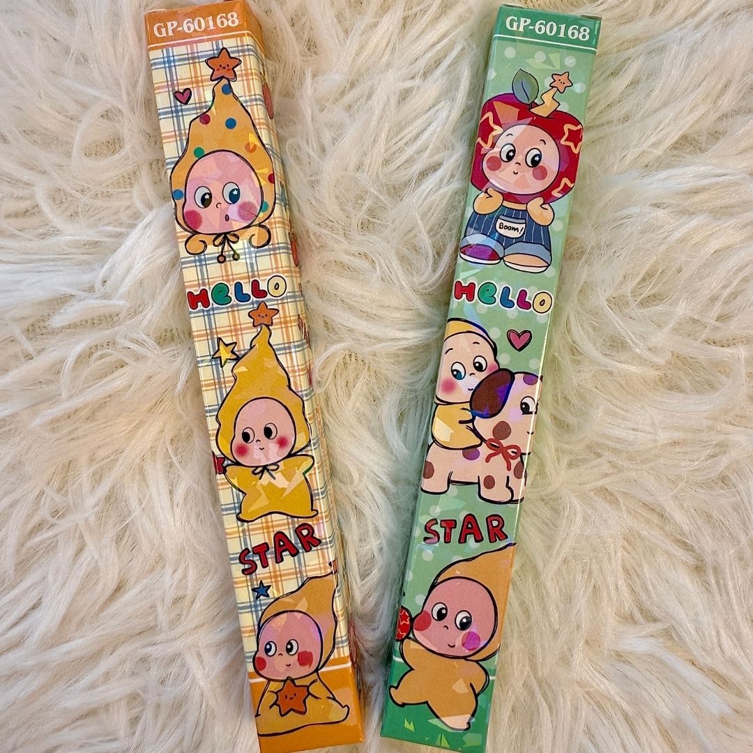 Twinkle Twinkle 'Hello Star' Ballpoint Pen Set - Orange & Green Pair