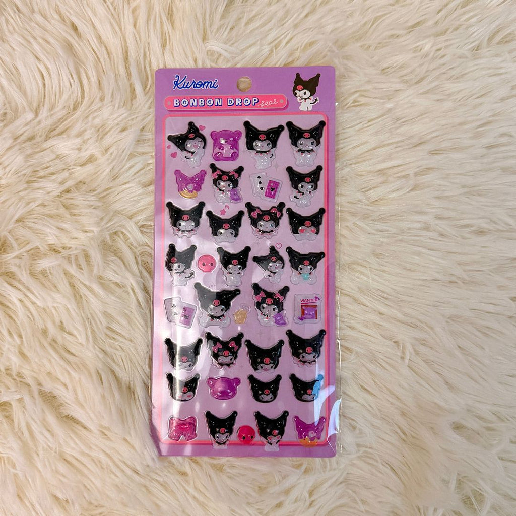 Sanrio 'Bonbon Drop' 3D Jelly Sticker Sheet - Candy-Like Kawaii Decals