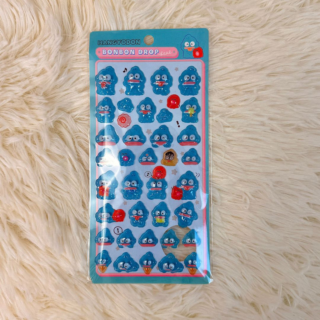 Sanrio 'Bonbon Drop' 3D Jelly Sticker Sheet - Candy-Like Kawaii Decals