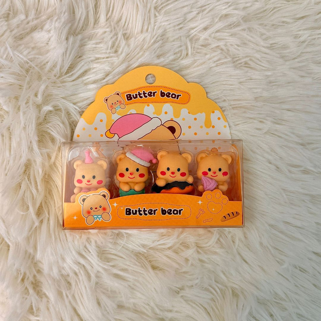 3D Mini Figure Eraser Set - Sanrio, Cute Bears & Cactus