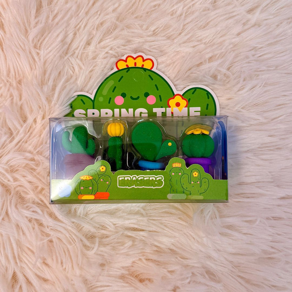 3D Mini Figure Eraser Set - Sanrio, Cute Bears & Cactus