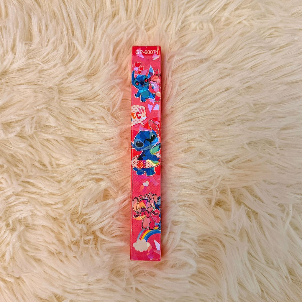 Holographic Stitch & Friends Ballpoint Pen Duo - Pink & Blue Laser Set