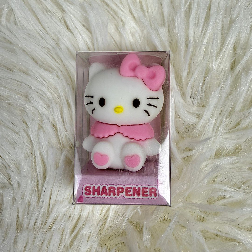 Sanrio 3D Figure Pencil Sharpener - Hello Kitty & Kuromi Desk Pet